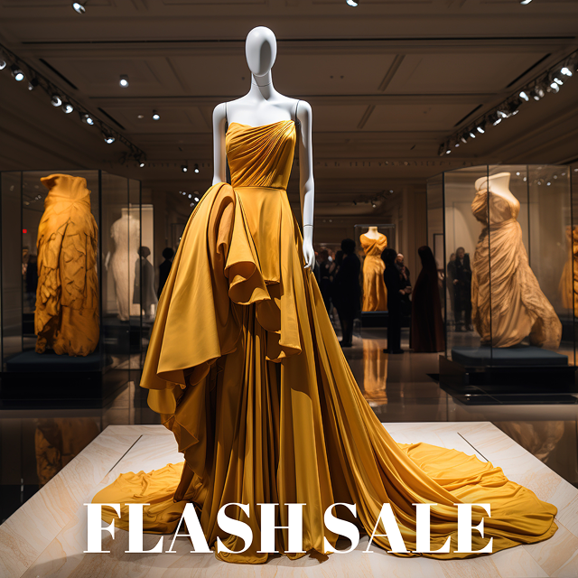 Gold Silk Evening Gown